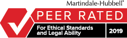 Martindale-Hubbell Peer Rated for Ethical Standards and Legal Ability 2019